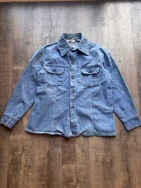 Vintage GWG Denim Western Shirt 44 Union Made Canada